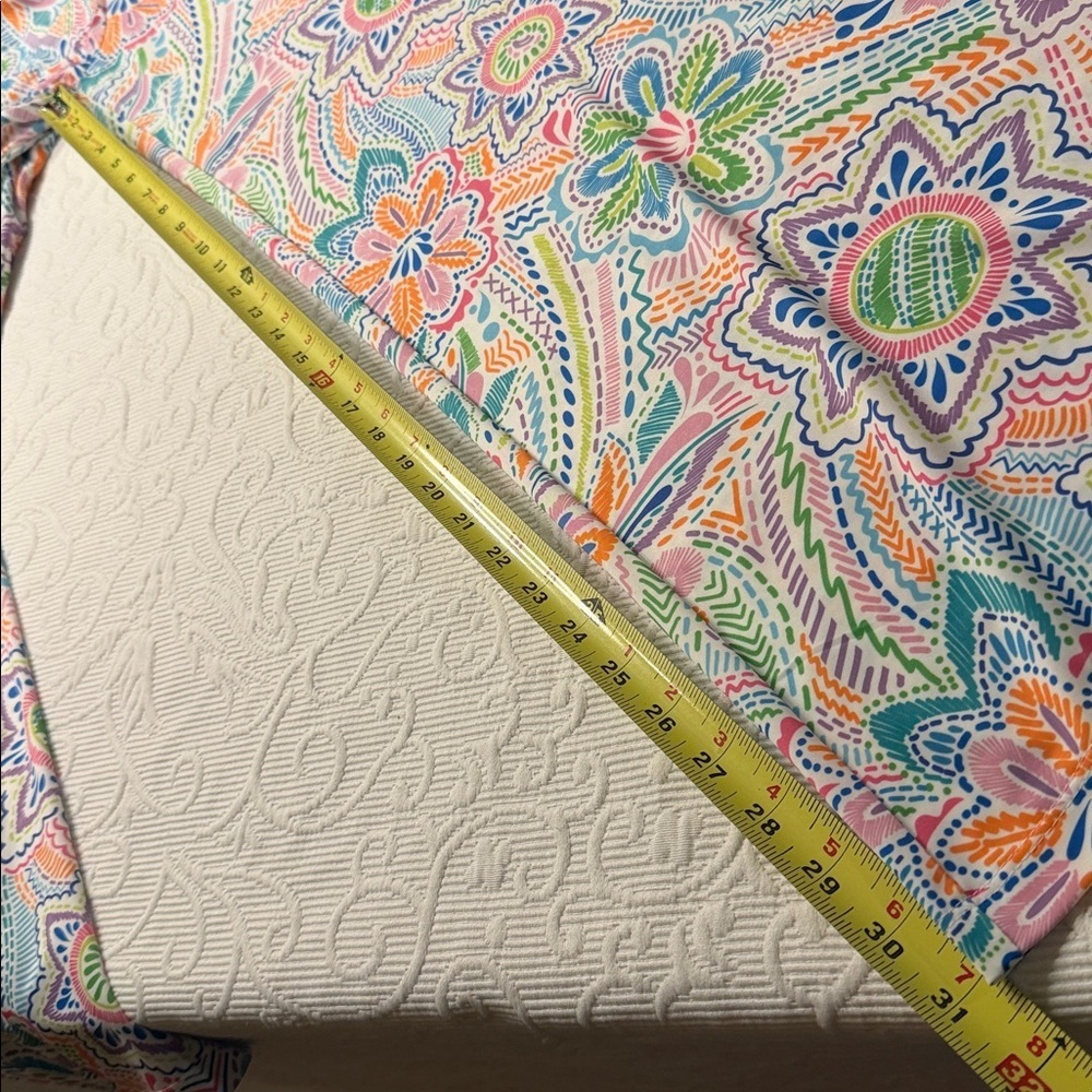 Jean-Pierre Klifa boulevard Multicolor Patterned Pants. Wide leg. Stretch. XL - Picture 12 of 12